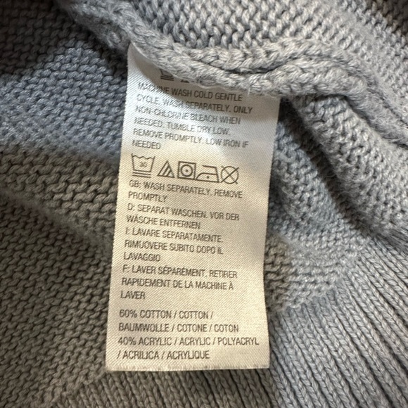 Susan Graver Womens Sweater Tunic Cable Knit Grey size M - Picture 6 of 8